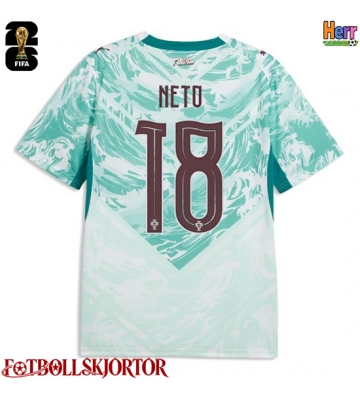 Portugal Pedro Neto #18 Bortatröja VM 2026 Kortärmad